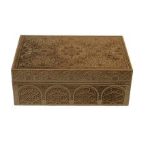 DS High quality carved cedar Okouman cigar box cigar fresh box